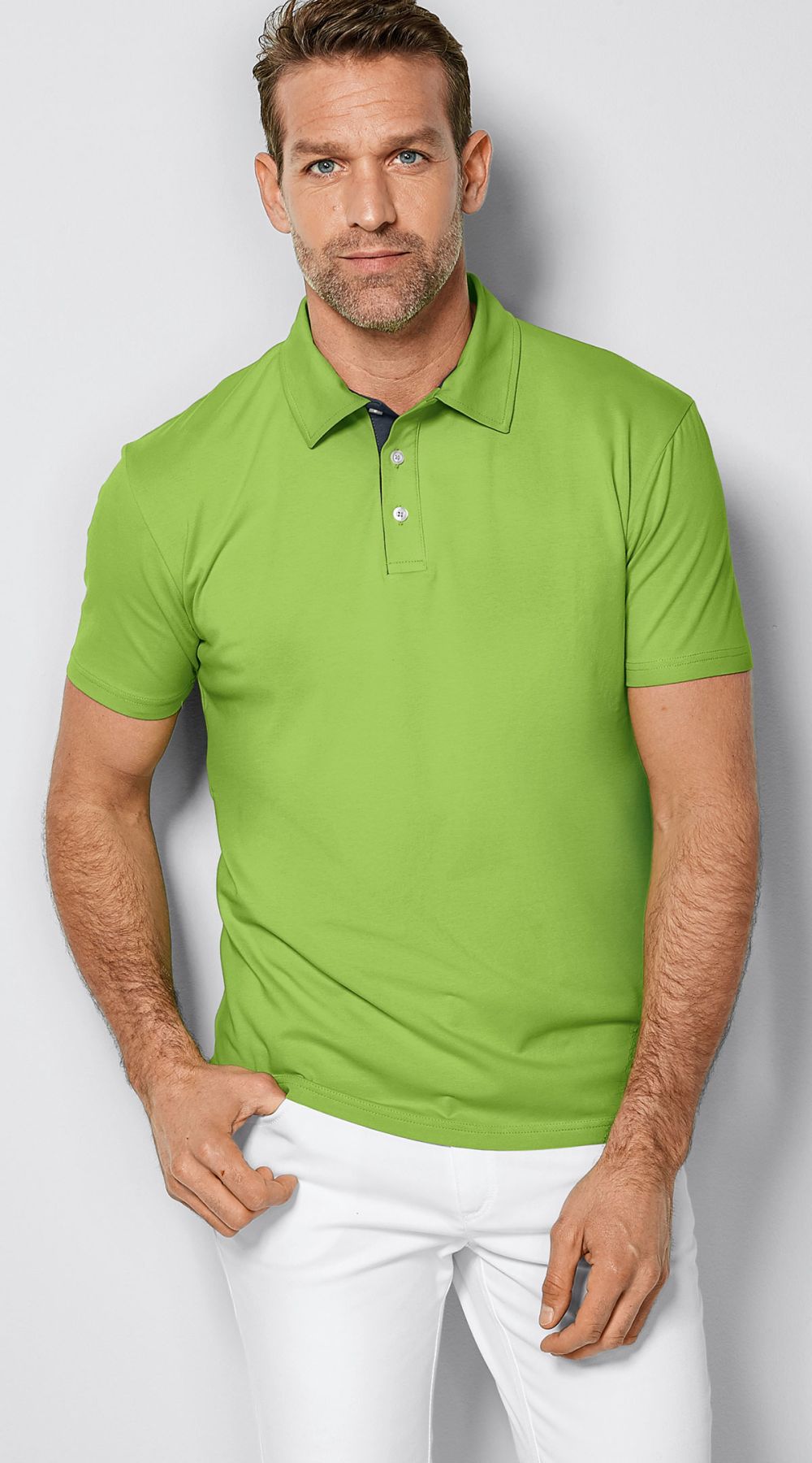 Unisex polo, single jersey