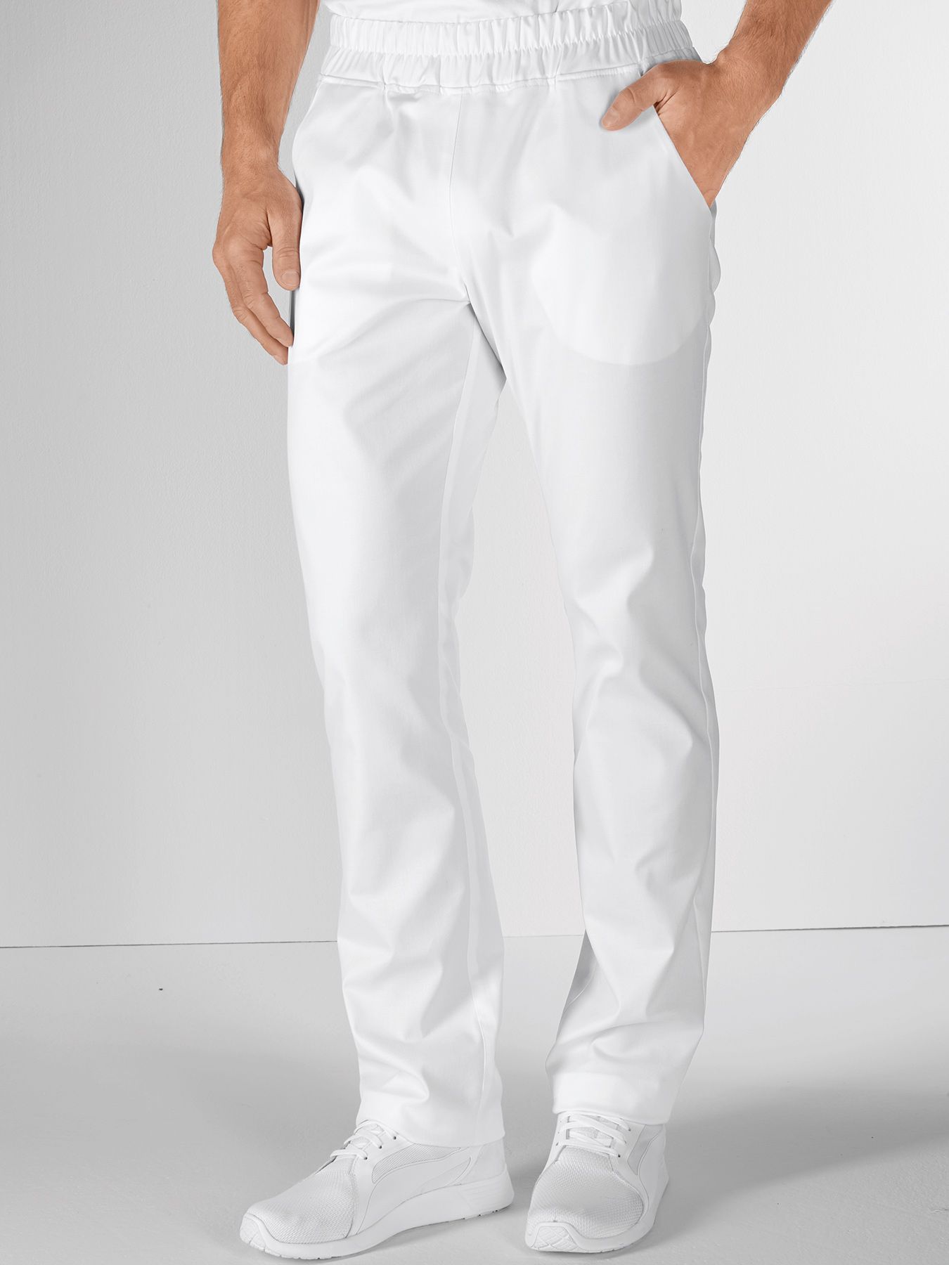 Stretchbukse med strikk i midjen