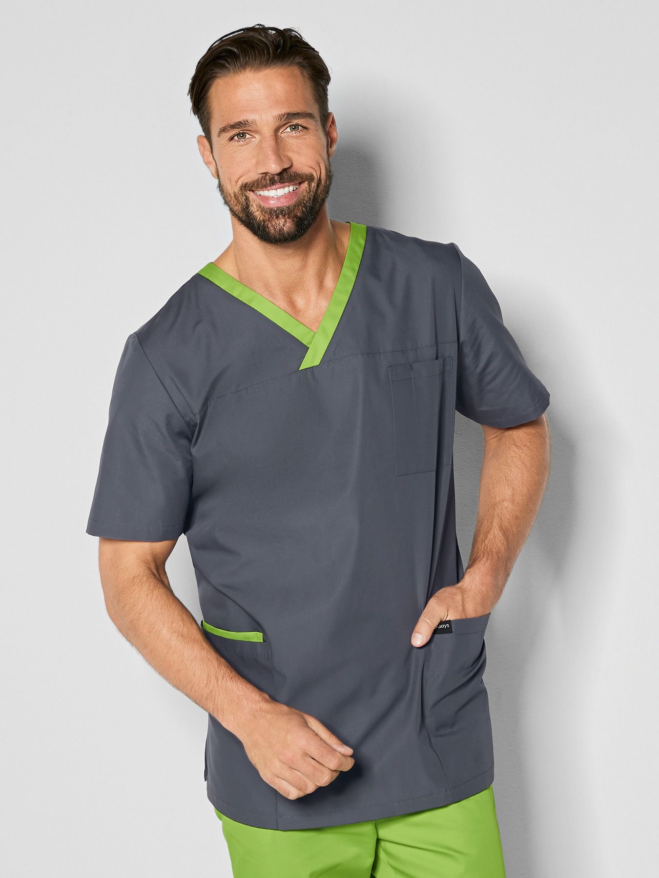 Unisex overdel m/kontrast
