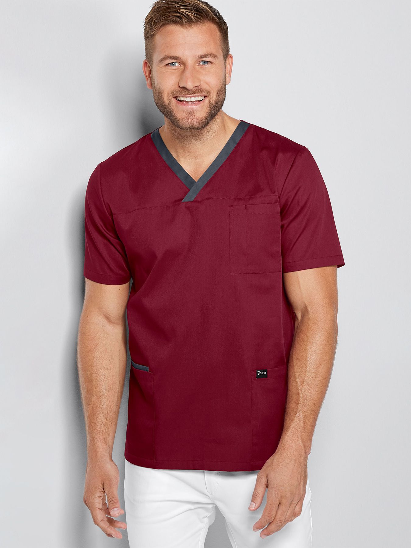 Unisex overdel m/kontrast