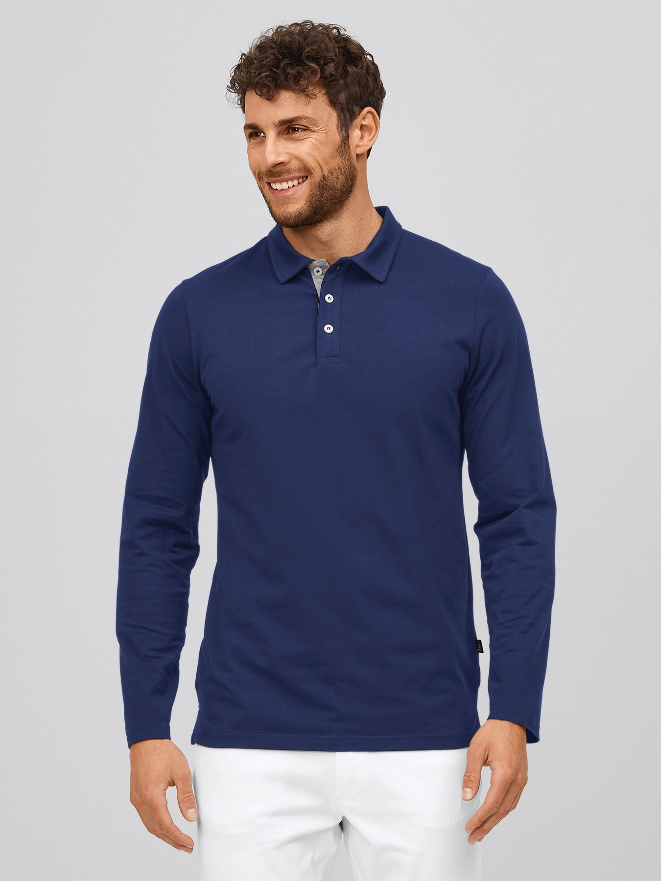 Langermet polo ALGIER, single jersey