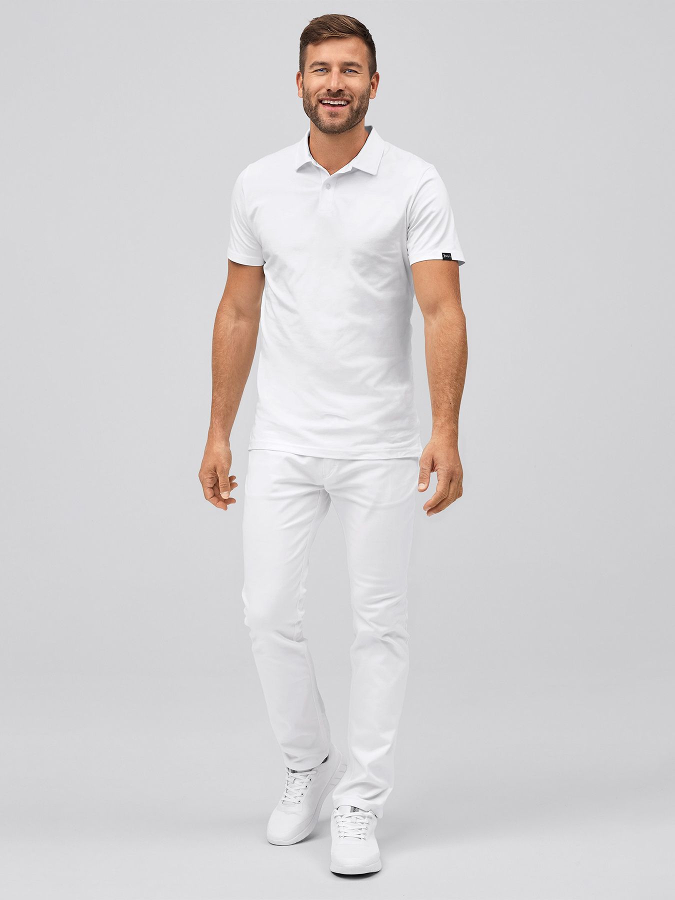 Unisex polo MADRID, single jersey