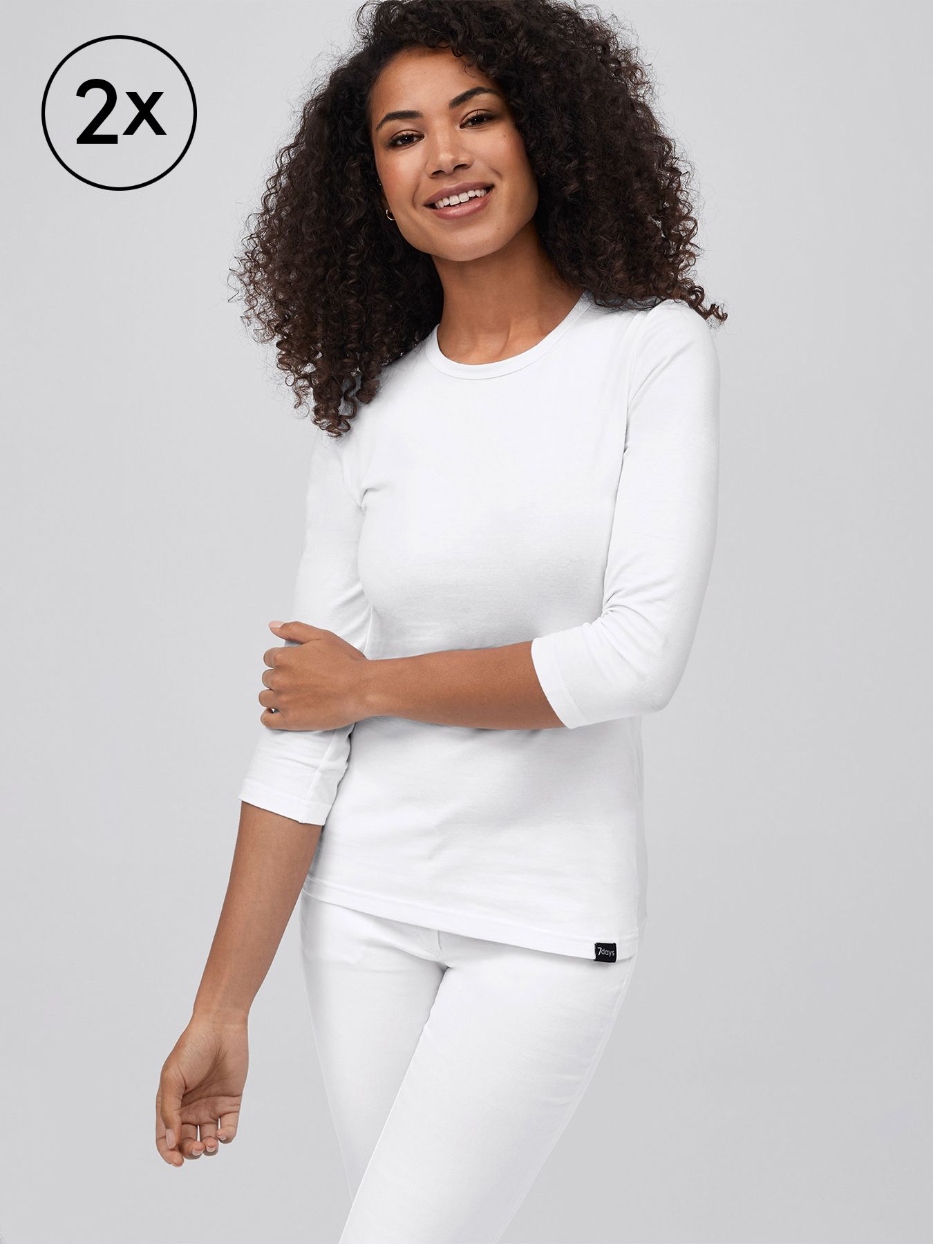 T-shirt 3/4 arm, 2-pack