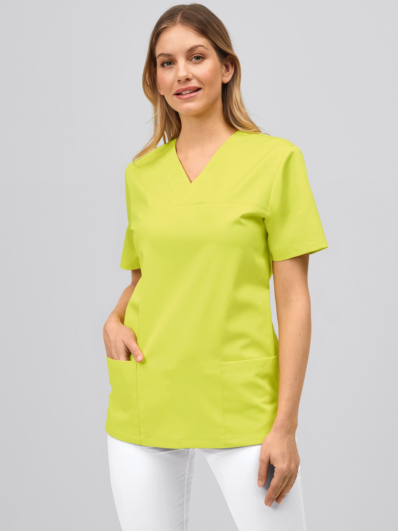 Unisex tunika med v-hals 60°