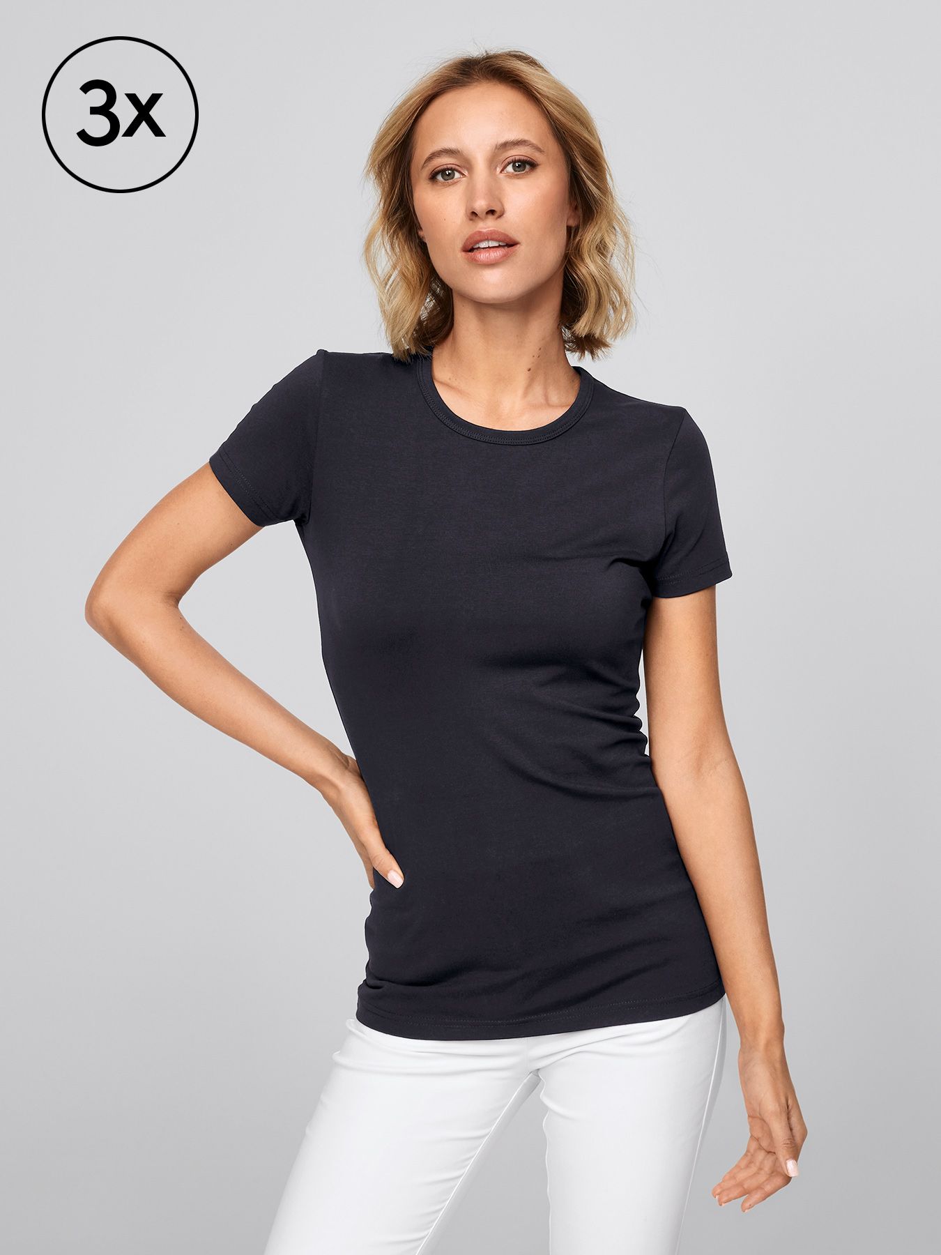 Dame T-shirt BARI 3-pack