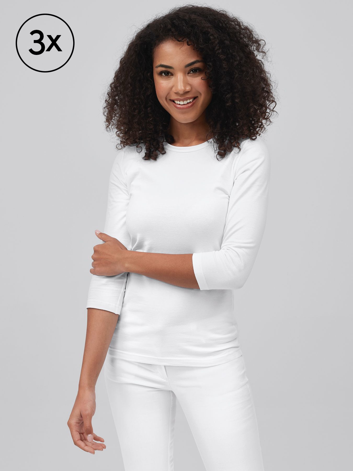 T-shirt AREL 3/4-arm 3-pack
