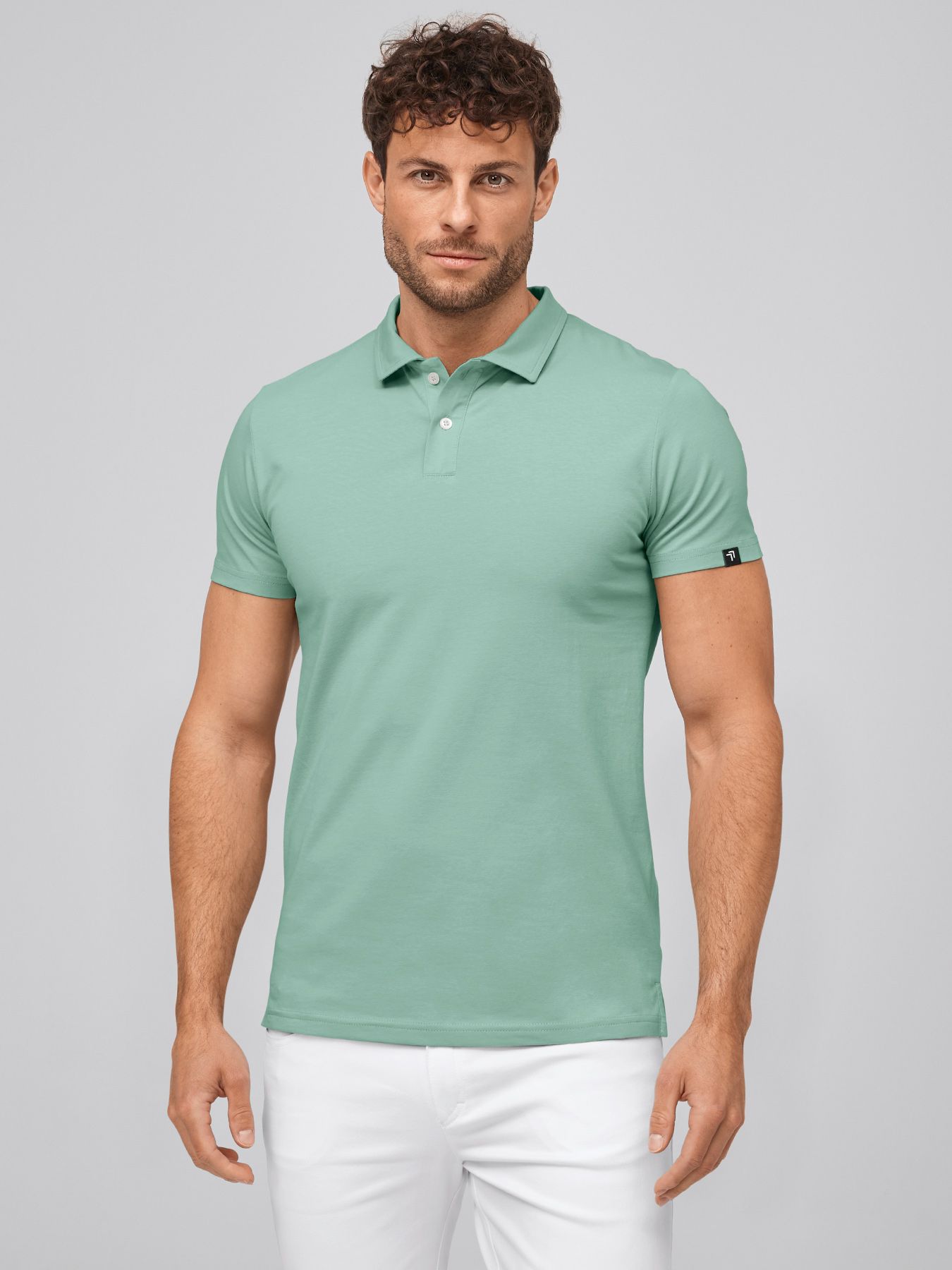 Unisex polo MADRID, single jersey