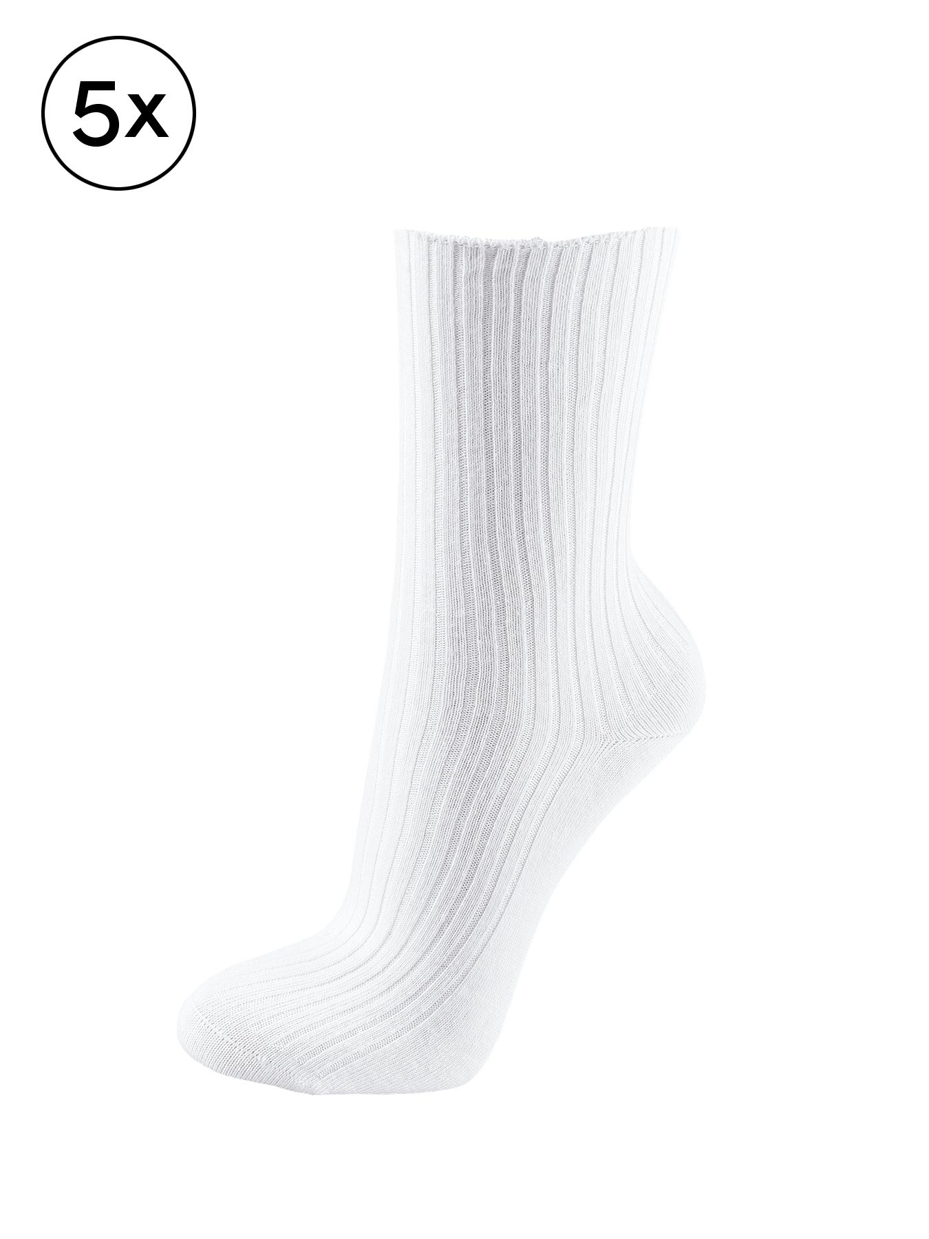 Bomullssokker 95° vask, 5-pack