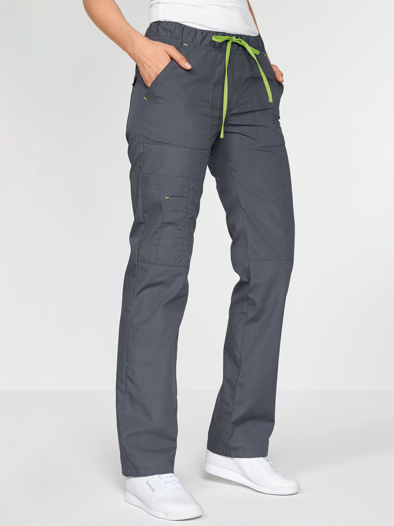 Unisex bukse m/ strikk og snor