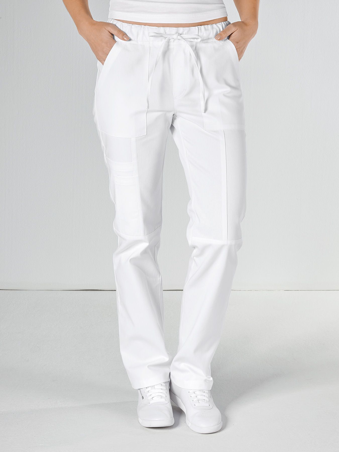 Unisex bukse m/ strikk og snor