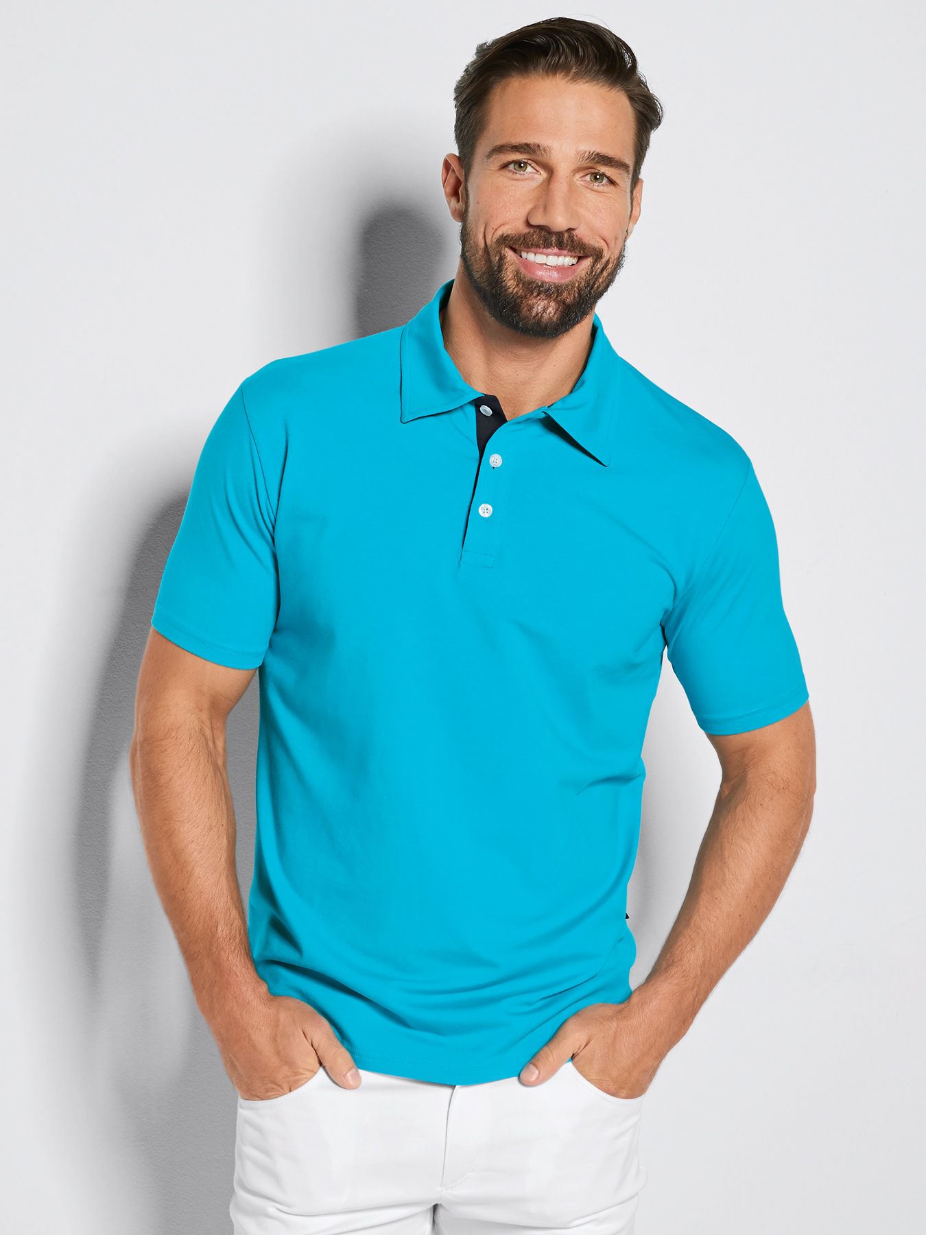 Unisex polo, single jersey