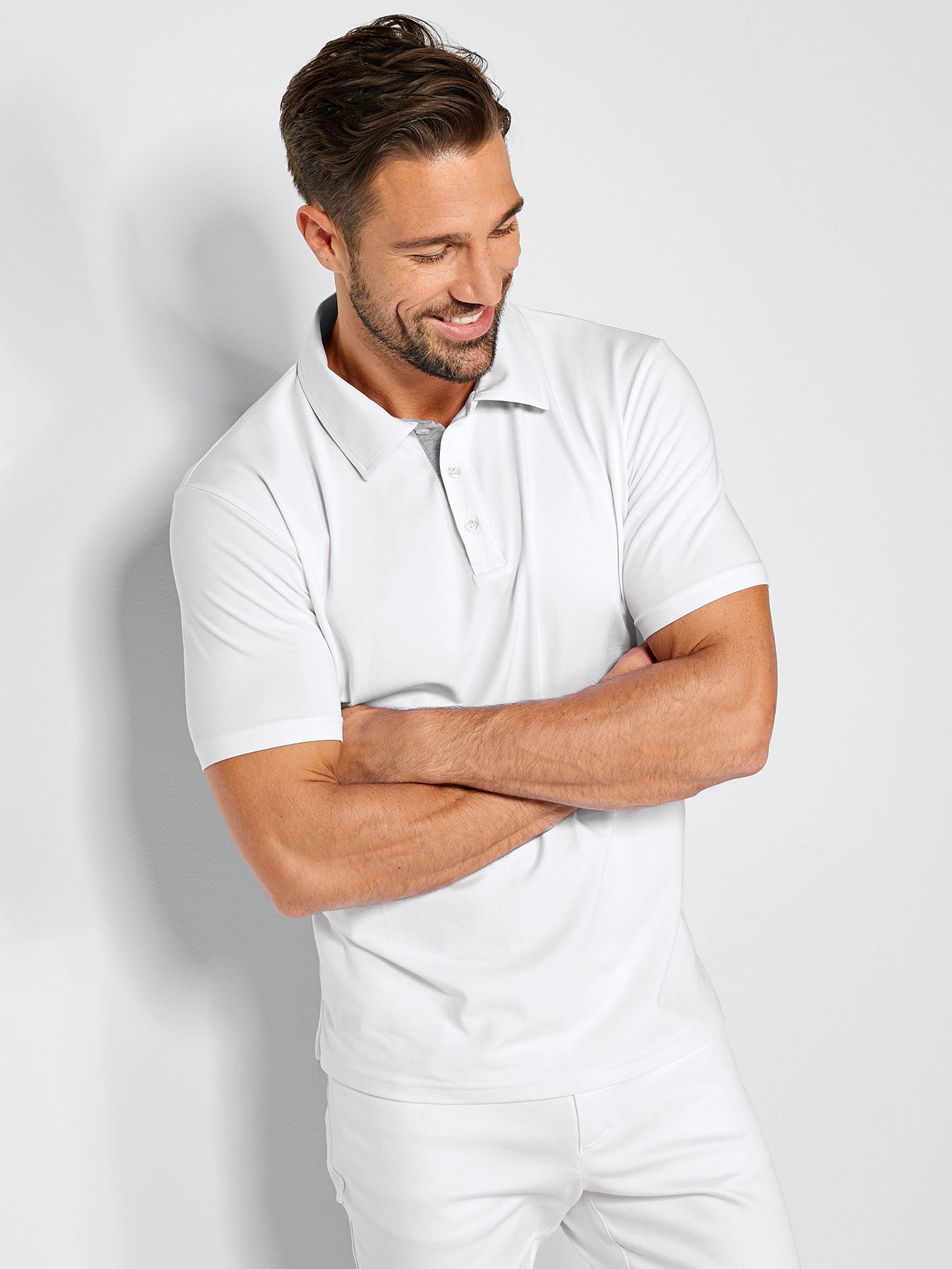 Unisex polo, single jersey