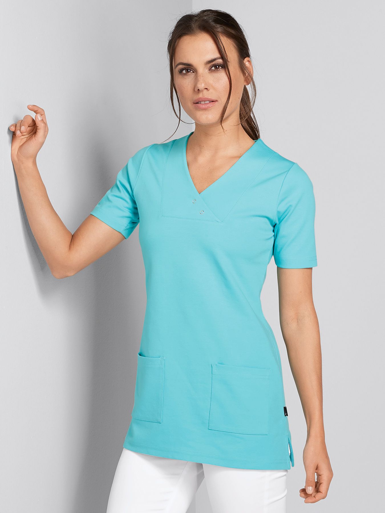 T-shirt overdel i ikke-transparent jersey