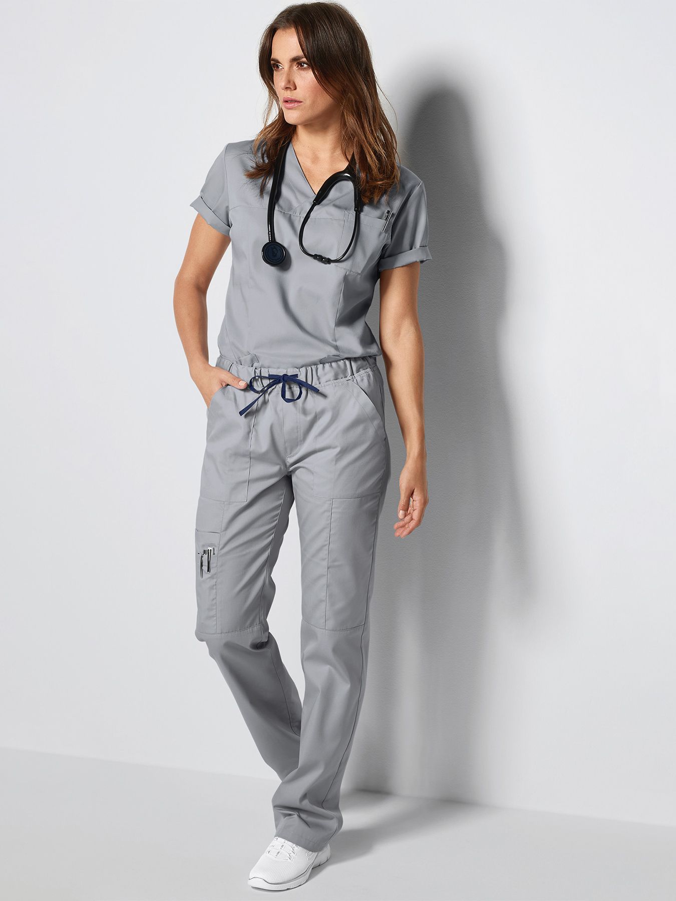 Unisex bukse m/ strikk og snor