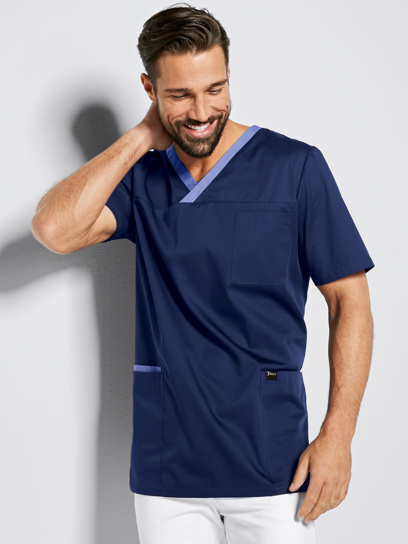 Unisex overdel m/kontrast
