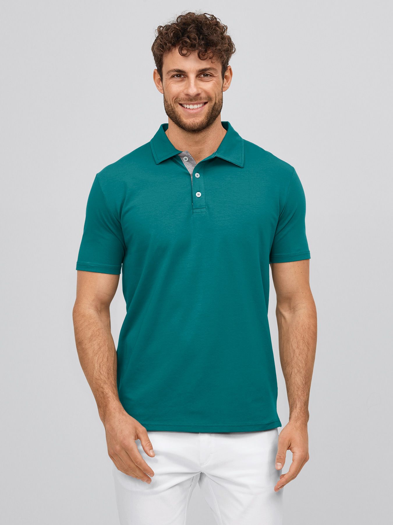 Unisex polo, single jersey
