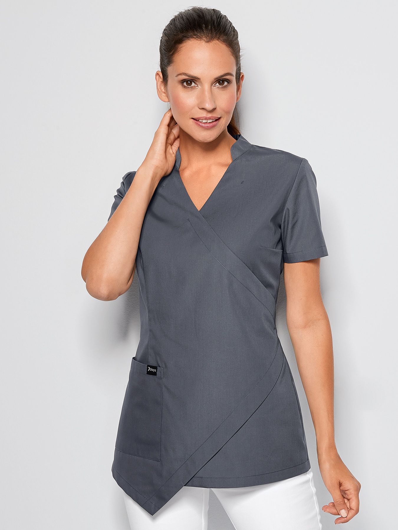 Dametunika OLBIA m/asymmetrisk front