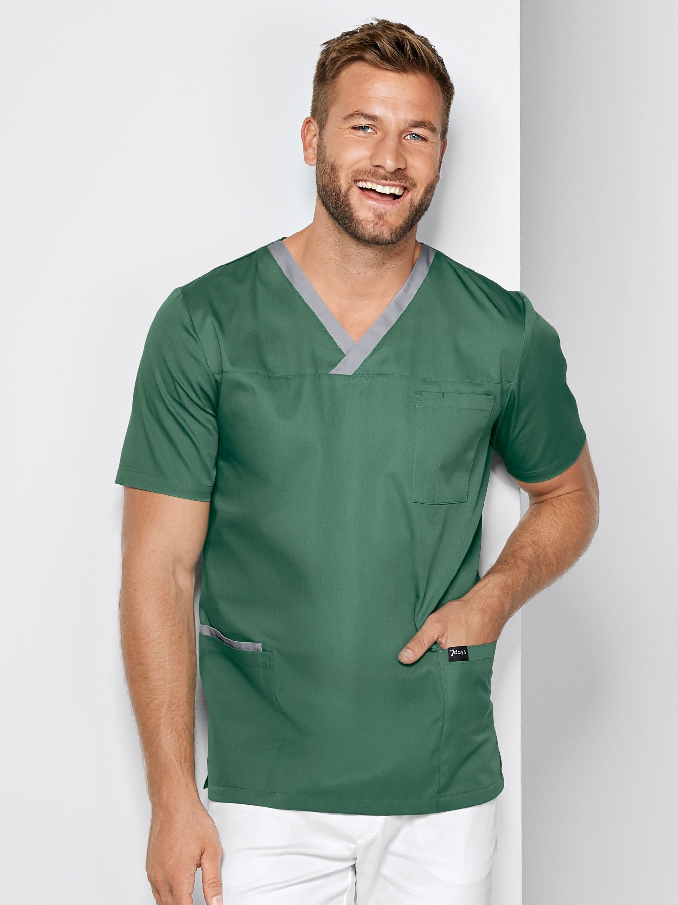 Unisex overdel m/kontrast