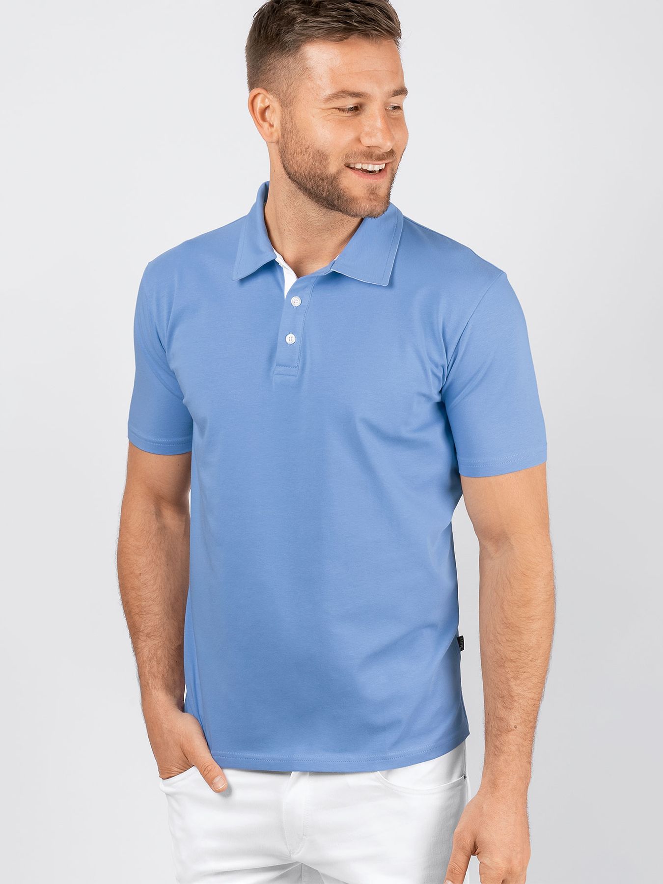 Unisex polo, single jersey
