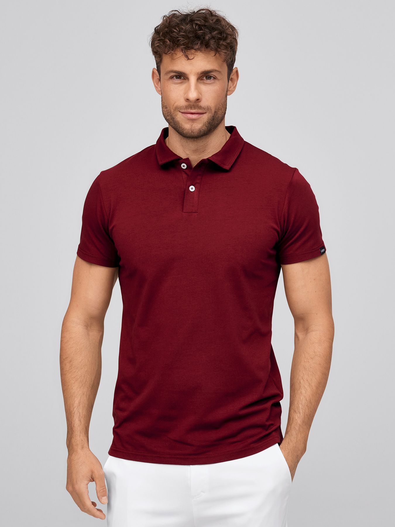 Unisex polo MADRID, single jersey