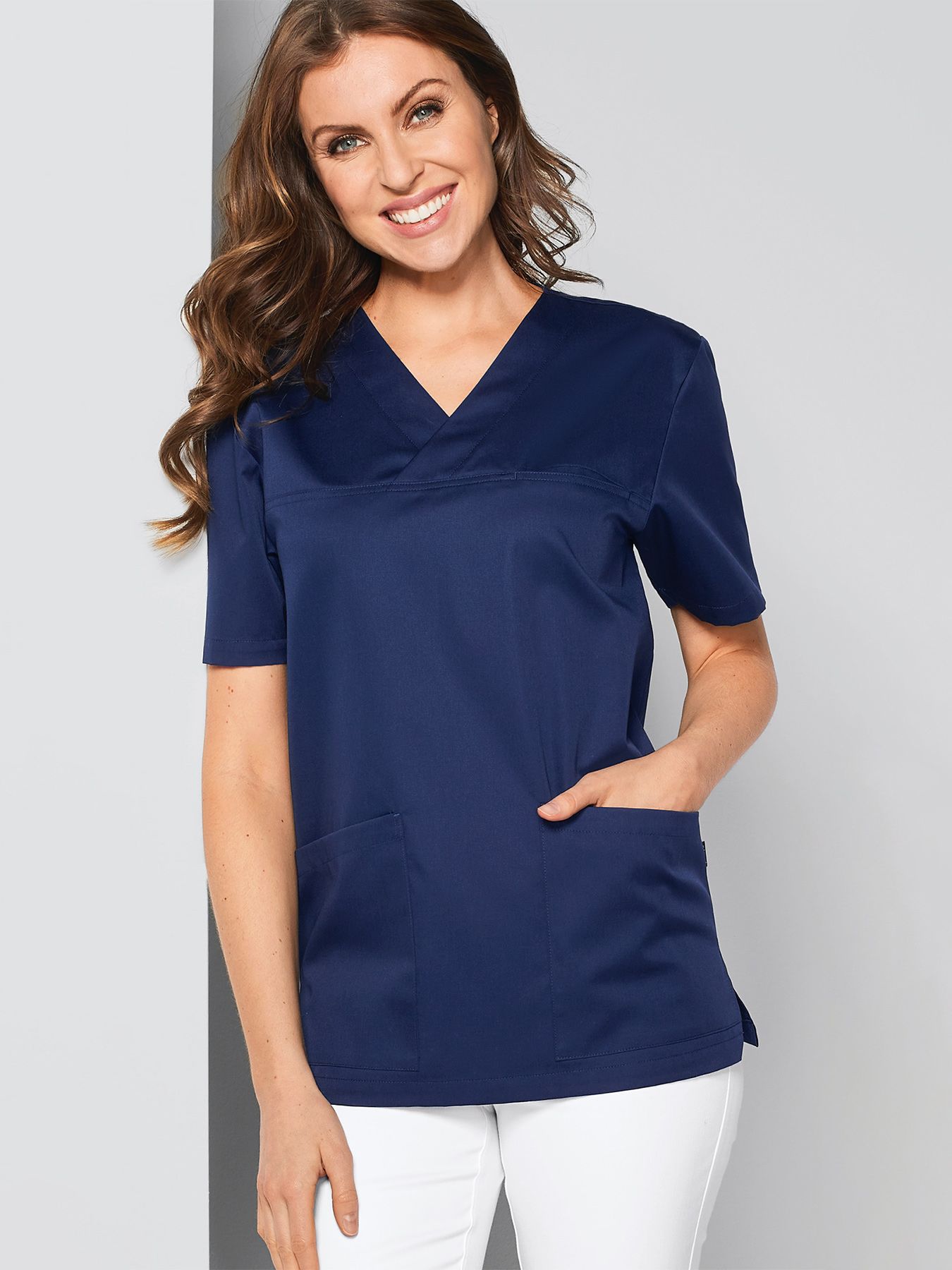 Unisex Crinkle V-hals