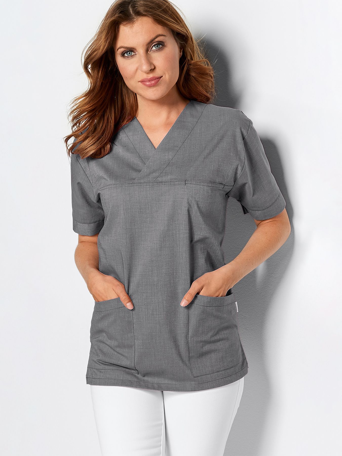 Unisex overdel v-hals