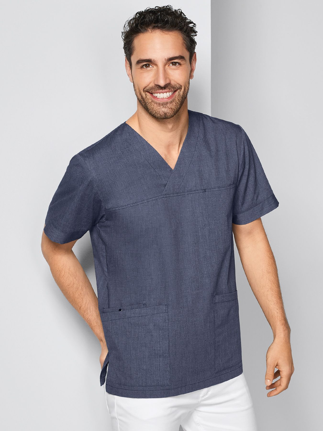 Unisex overdel v-hals