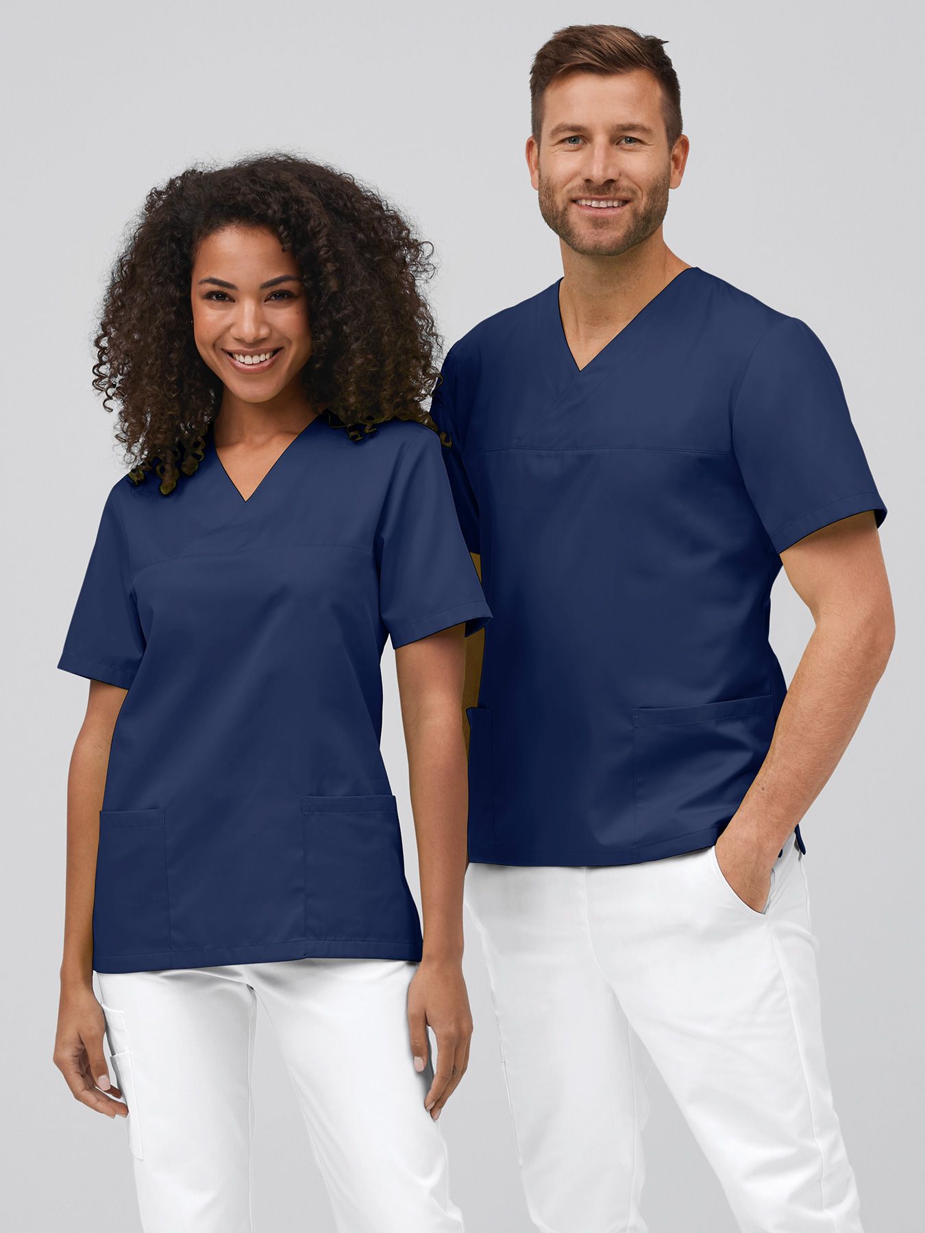 Unisex tunika med v-hals 60°