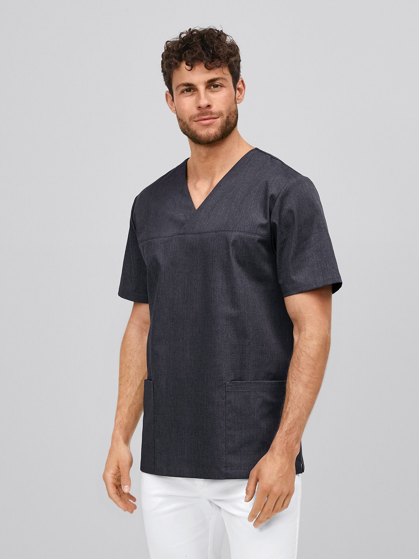 Unisex tunika med v-hals 60°