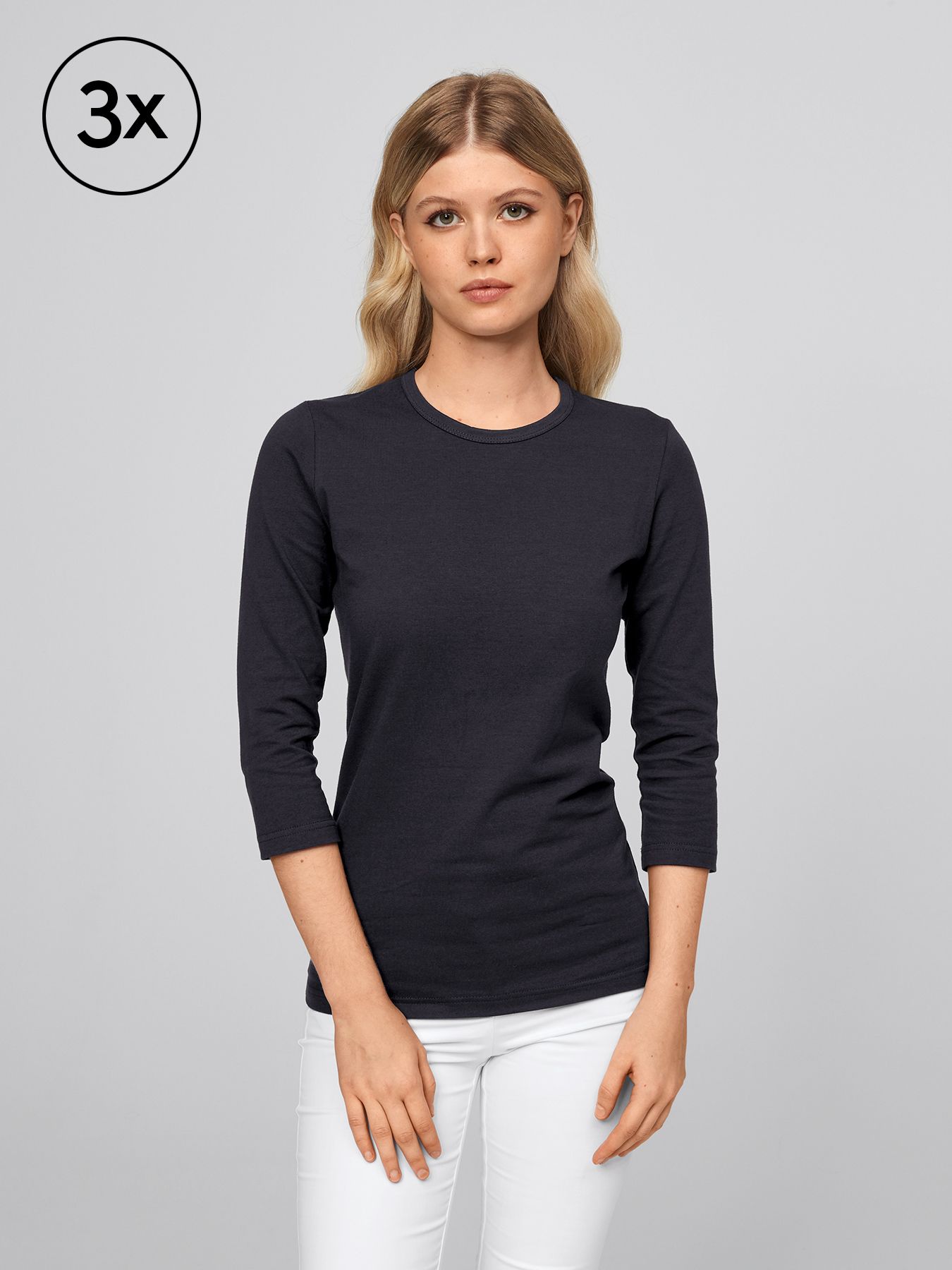 T-shirt AREL 3/4-arm 3-pack