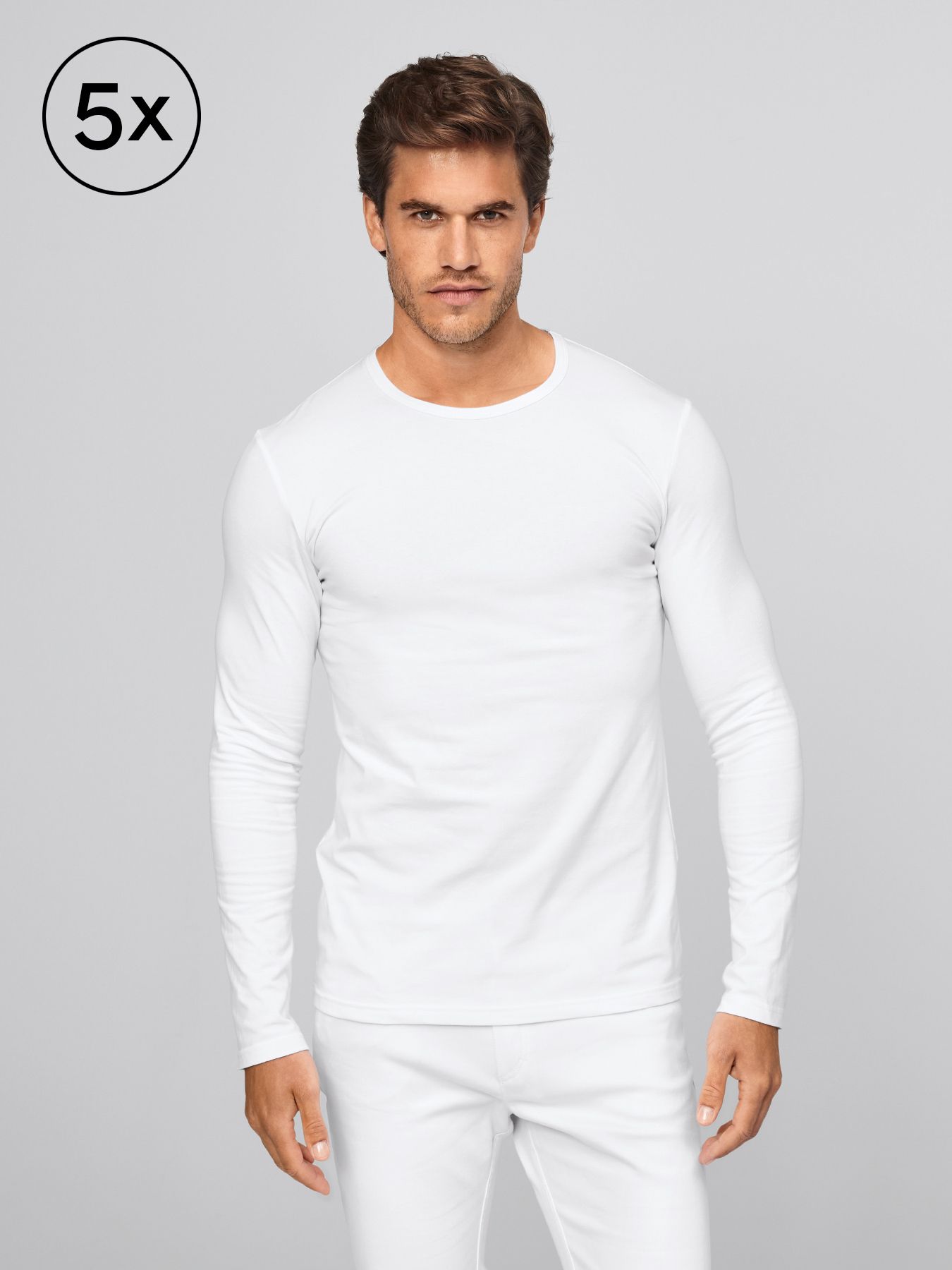 Langermet T-shirt SKIVE 5-pack