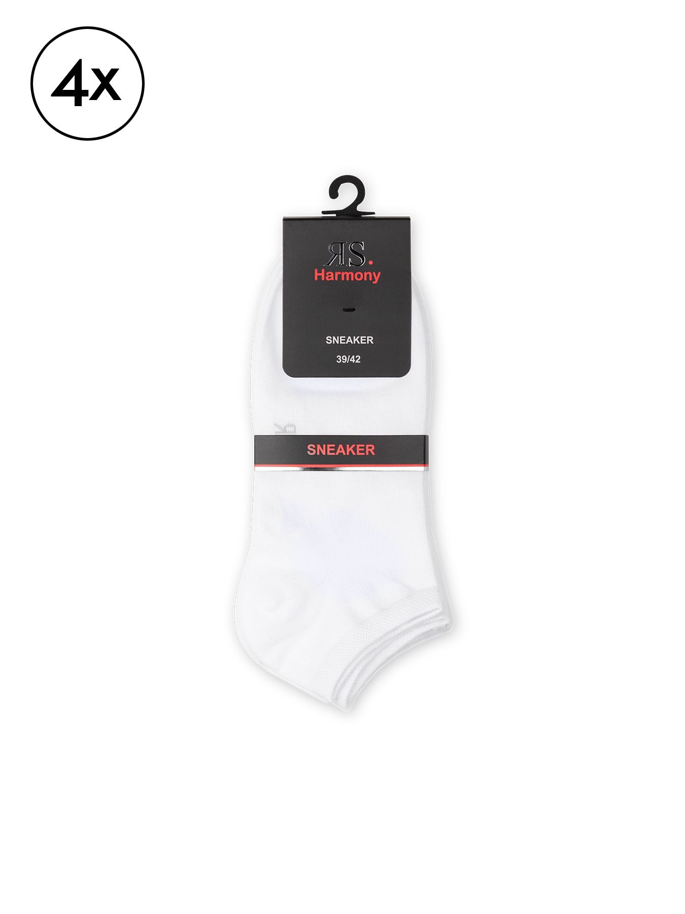 Sneakersokker i 4-pack